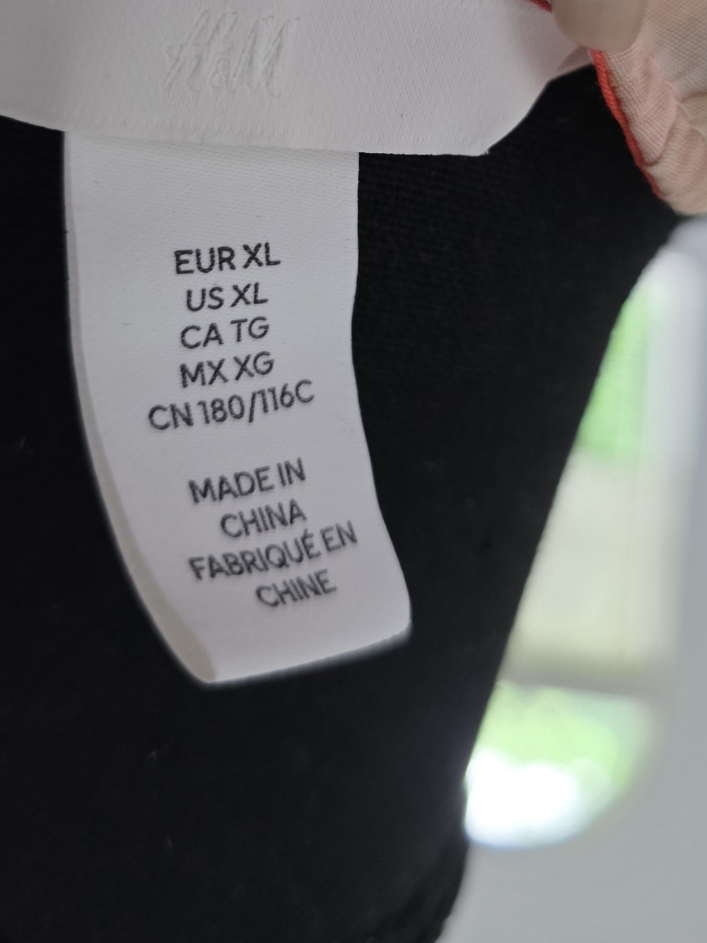 H&M Orange and Cream Watercolor V-Neck Long Sleeve Maxi Dress - Picture 4 of 4